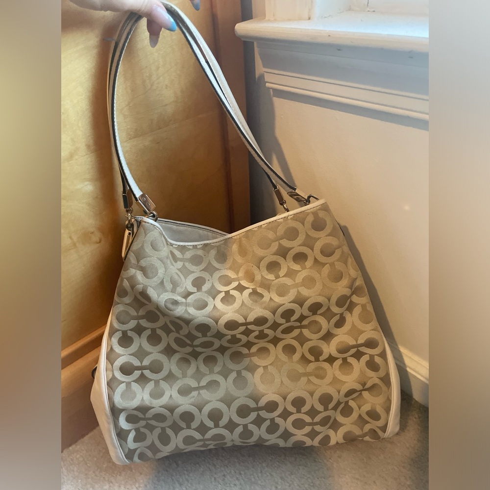 Coach three section tote